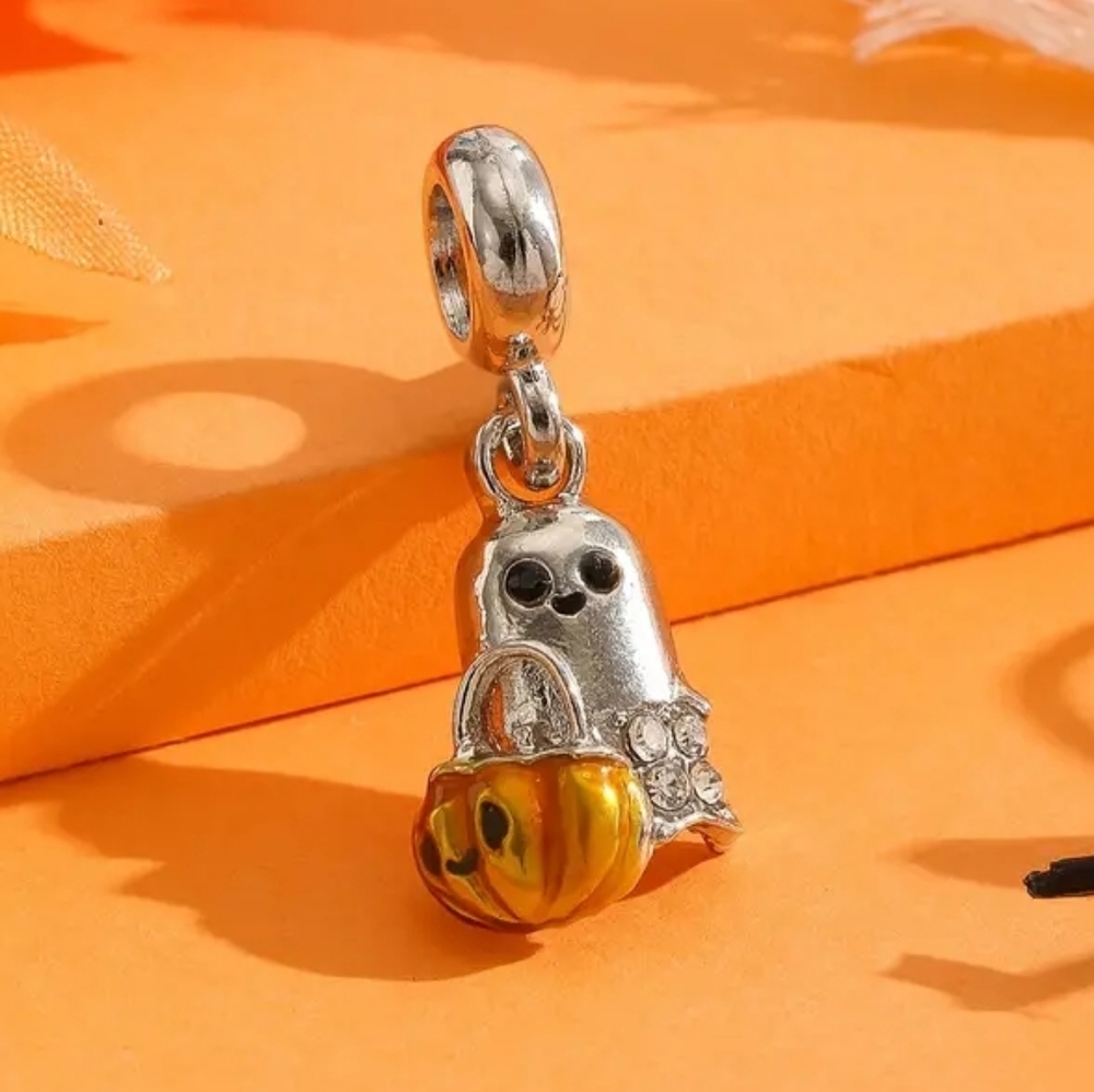Pumpkin & Ghost Charm